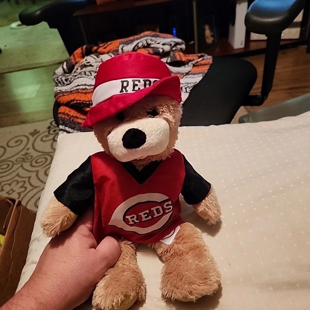 Reds Plush Bear with Red Outfit
